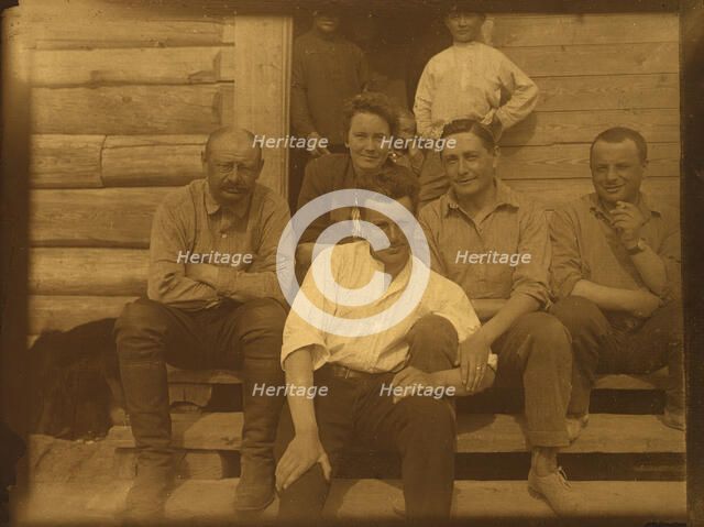 On a rest - Group portrait, 1929. Creator: Unknown.