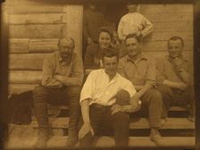 On a rest - Group portrait, 1929. Creator: Unknown