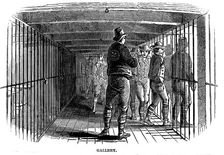 On board a prison hulk, 1848