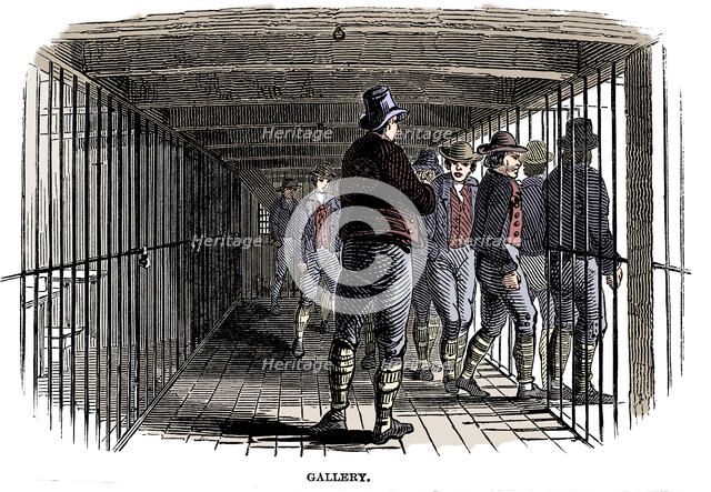 On board a prison hulk, 1848. Artist: Unknown.