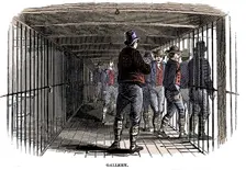 On board a prison hulk, 1848