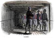 On board a prison hulk, 1848