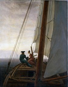 On Board a Sailing Ship between 1818 and 1820. Artist: Caspar David Friedrich