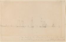 On Board of the Stony Brook Packet, 1848. Creator: William Sidney Mount