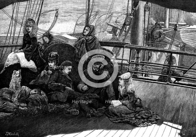 On board the Dundee steamer, 1873. Creator: William Biscombe Gardner.