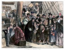 On board the emigrant ship 1871