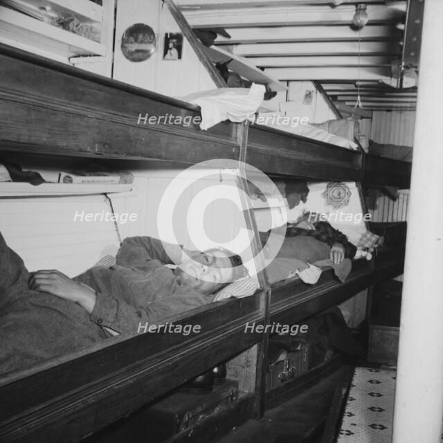 On board the fishing boat Alden, out of Gloucester, Massachusetts, 1943. Creator: Gordon Parks.