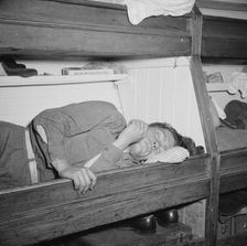 On board the fishing boat Alden, out of Gloucester, Massachusetts, 1943. Creator: Gordon Parks