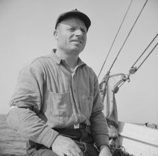 On board the fishing boat Alden out of Gloucester, Massachusetts, 1943. Creator: Gordon Parks