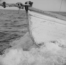 On board the fishing boat Alden out of Gloucester, Massachusetts, 1943. Creator: Gordon Parks