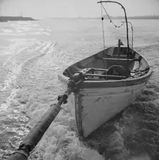 On board the fishing boat Alden out of Gloucester, Massachusetts, 1943. Creator: Gordon Parks
