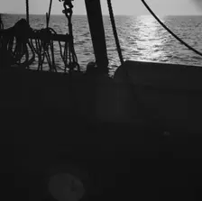 On board the fishing boat Alden, out of Gloucester, Massachusetts, 1943. Creator: Gordon Parks