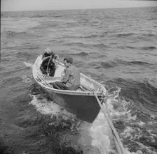 On board the fishing boat Alden, out of Gloucester, Massachusetts, 1943. Creator: Gordon Parks