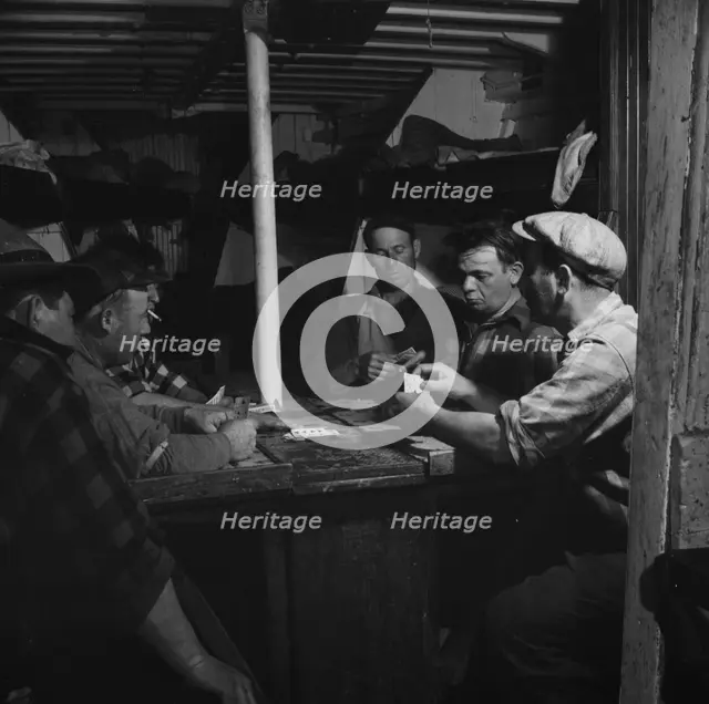 On board the fishing boat Alden, out of Gloucester, Massachusetts, 1943. Creator: Gordon Parks.