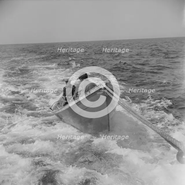 On board the fishing boat Alden, out of Gloucester, Massachusetts, 1943. Creator: Gordon Parks.