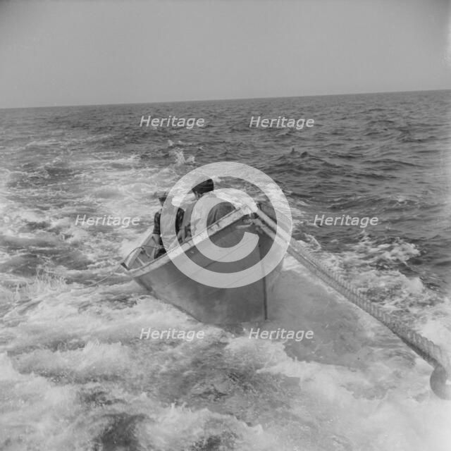 On board the fishing boat Alden, out of Gloucester, Massachusetts, 1943. Creator: Gordon Parks.