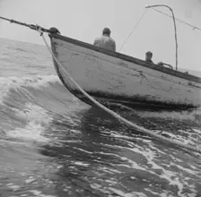 On board the fishing boat Alden, out of Gloucester, Massachusetts, 1943. Creator: Gordon Parks