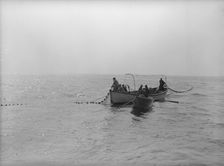 On board the fishing boat Alden, out of Gloucester, Massachusetts, 1943. Creator: Gordon Parks
