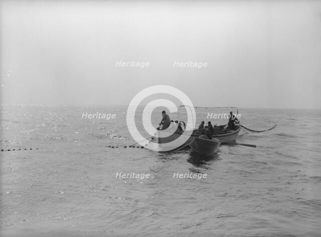 On board the fishing boat Alden, out of Gloucester, Massachusetts, 1943. Creator: Gordon Parks.