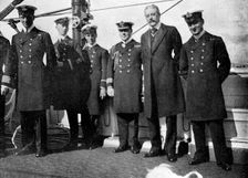 On board the royal yacht Victoria and Albert III, Christiania (Oslo), Norway, 1908.Artist: Queen Alexandra