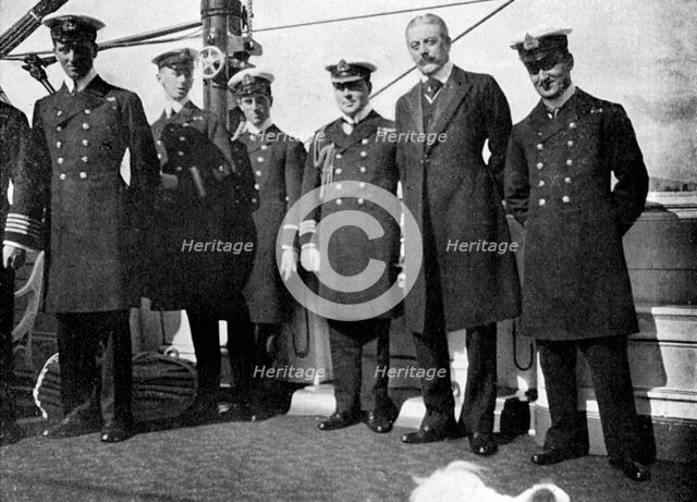 On board the royal yacht Victoria and Albert III, Christiania (Oslo), Norway, 1908.Artist: Queen Alexandra