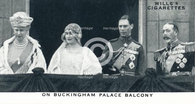 'On Buckingham Palace Balcony', 1923 (1937). Creator: Unknown.