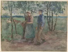 On free feet, 1834-1911. Creator: Jozef Israels