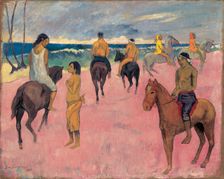 On Horseback at Seashore (II)