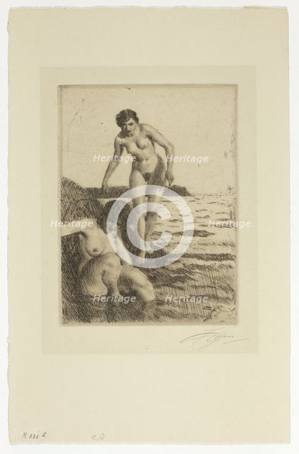 On Hemsö Island, 1917. Creator: Anders Leonard Zorn.