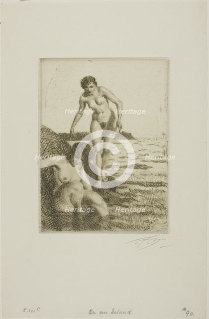 On Hemsö Island, 1917. Creator: Anders Leonard Zorn.