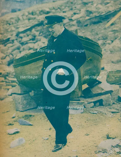 On his way to North Africa for the historic Three-Power Conference at Cairo (Nov. 22-26, 1943)  Artist: Unknown.