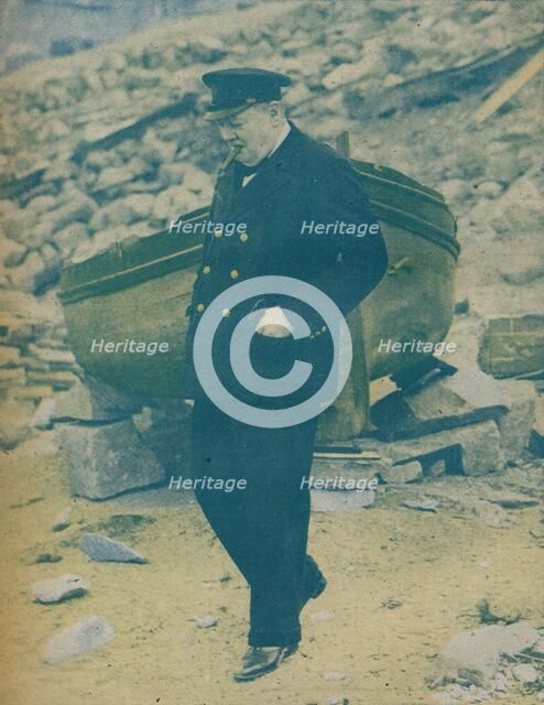 On his way to North Africa for the historic Three-Power Conference at Cairo (Nov. 22-26, 1943)  Artist: Unknown.