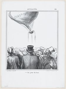 On jette du lest, 1869. Creator: Honore Daumier