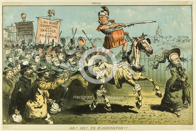 On! On! to Washington, from Chic, n.d. Creator: Charles Kendrick.