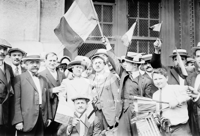 On LA LORRAINE, 1914. Creator: Bain News Service.