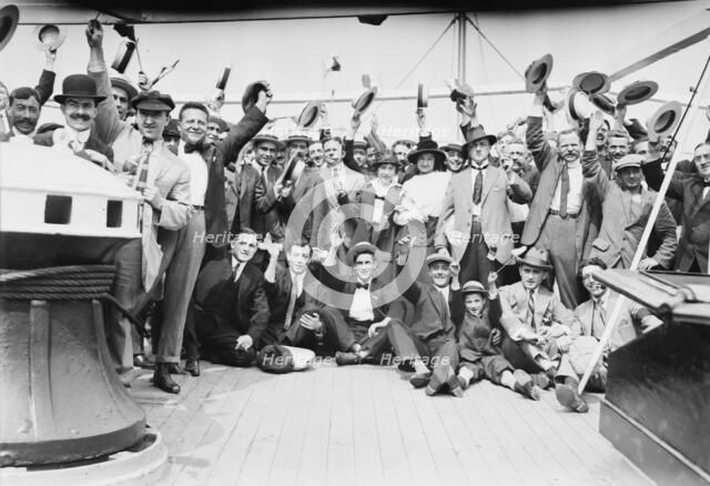 On LA LORRAINE, 8/5/14, 1914. Creator: Bain News Service.