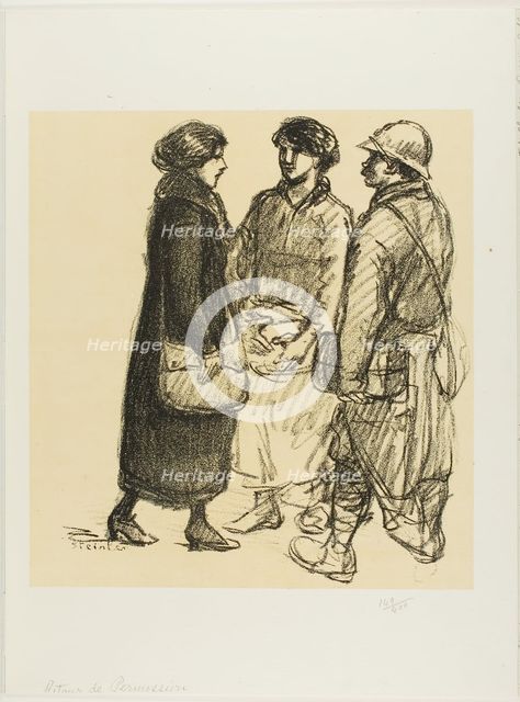 On Leave, 1915/17. Creator: Theophile Alexandre Steinlen.