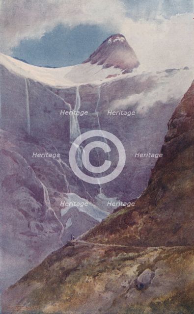 'On M'Kinnon's Pass, New Zealand', 1923. Creator: Frank Wright.