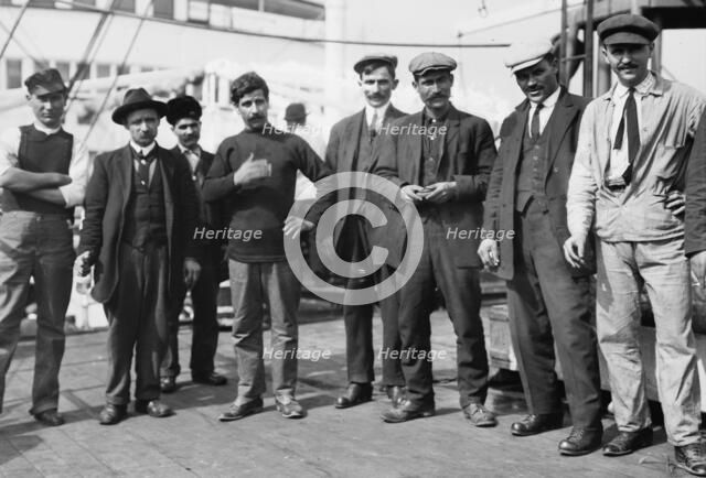 On MARTHA WASHINGTON going to Balkan War, 1912. Creator: Bain News Service.