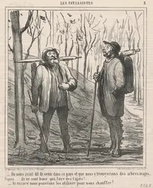 On nous avait dit de venir dans ce pays ..., 19th century. Creator: Honore Daumier