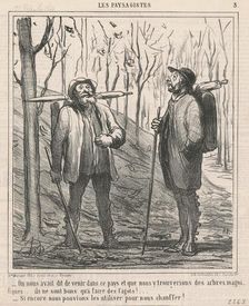 On nous avait dit de venir dans ce pays ..., 19th century. Creator: Honore Daumier