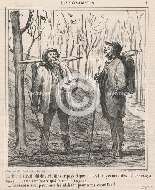 On nous avait dit de venir dans ce pays ..., 19th century. Creator: Honore Daumier.