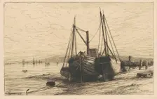 On New York Bay, 1879. Creator: Henry Farrer