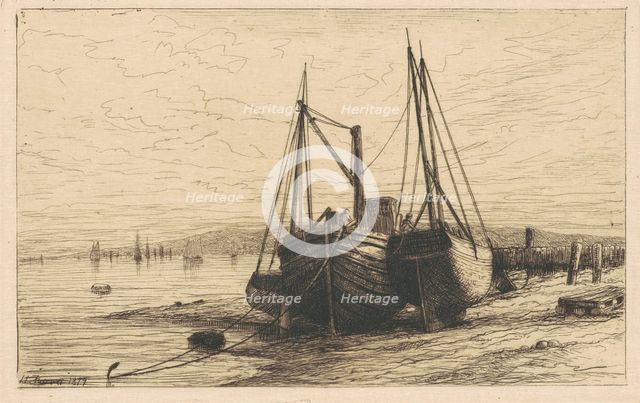 On New York Bay, 1879. Creator: Henry Farrer.