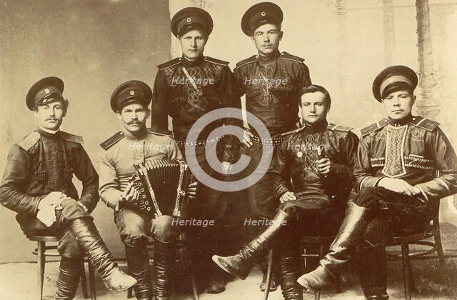 On Service, 1909. Creator: Nikolai Georgievich Katanaev.