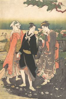 On Shinagawa Beach at Ebb-Tide, ca. 1790-1825. Creator: Utagawa Toyokuni I