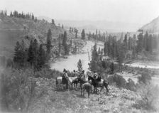 On Spokane River, c1910. Creator: Edward Sheriff Curtis
