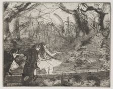 On Stage III, 1876-77. Creator: Edgar Degas