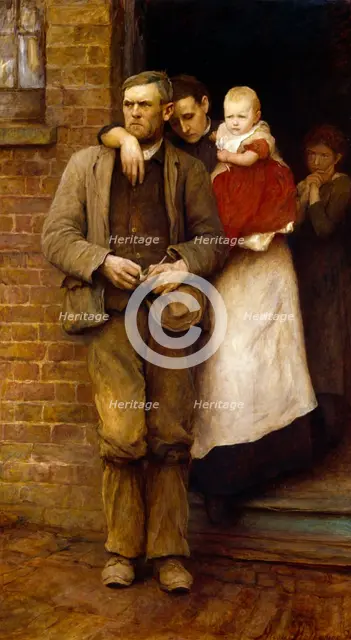 On Strike, 1891. Creator: Hubert von Herkomer.