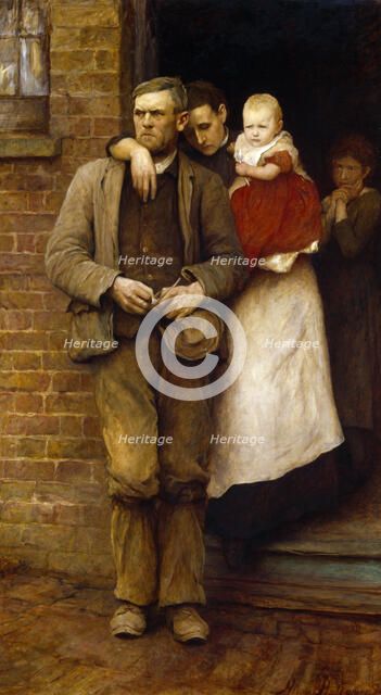 On Strike, 1891. Creator: Hubert von Herkomer.